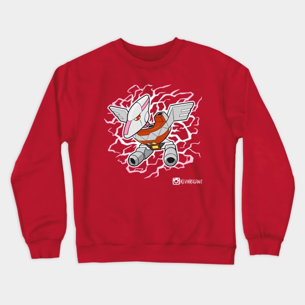 Lil Pink Pterodactyl Dinozord Crewneck Sweatshirt by fallerion